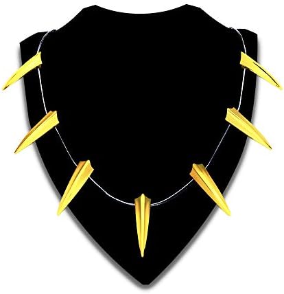 ABONDEVER Men Necklace Cosplay 14K Plated Stainless Steel Boys Chain Choker Necklace-Gold