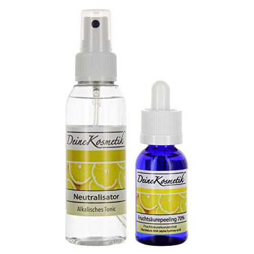 Preisvergleich Produktbild Fruchtsäurepeeling 70%, 0,5 pH, Profiheimbehandlung, AHA Glycolsäure Peeling, Fruchtsäure Peeling, große Größe