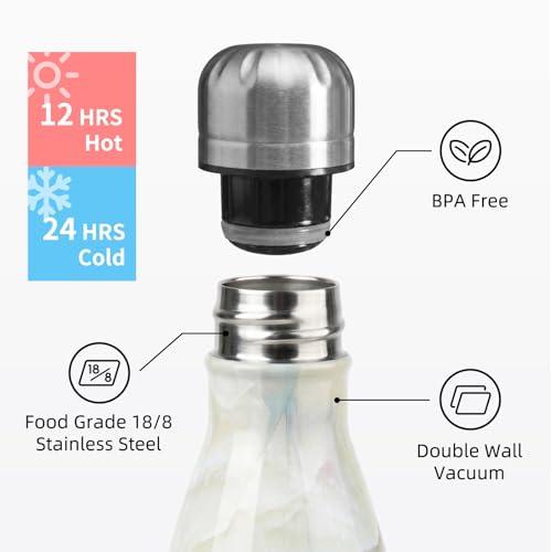 Image of Konokyo 24 Pack 17 oz Insulated Stainless Steel Water Bottle