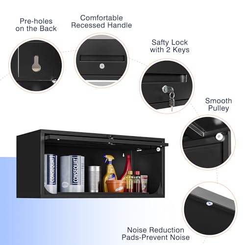 Metal-Garage-Cabinet-with-Doors-Wall-Mounted-Storage-Cabinet-Floating-Tool-Cabinet-for-Basement-Kitchen-Warehouse-Black-137-H