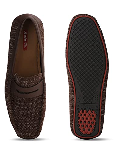 Image of Bata Mens Maserati Brown Loafers