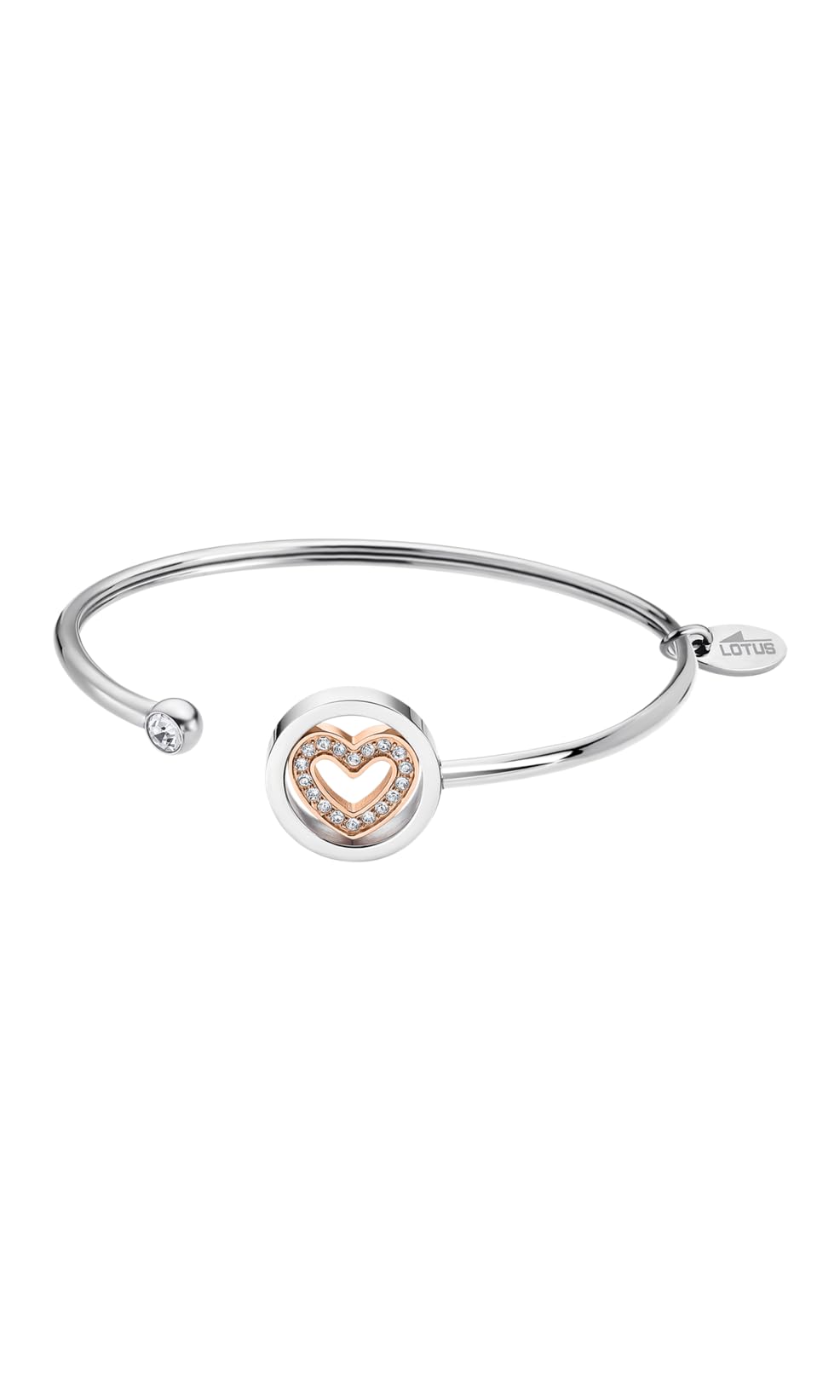 Lotus Style Bracciale LS2182-2/2 Bliss Acciaio Inossidabile 316L Cuore 66.00 Mm Donna, úNica, Acciaio Inossidabile, Nessuna Pietra Preziosa-image