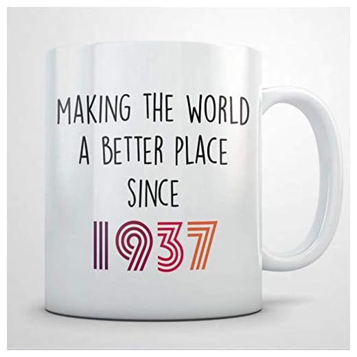 NA Taza de café, Taza de 83 cumpleaños, Regalos de cumpleaños de 83 años, Regalo de 1937, Taza de té de cerámica Divertida de cumpleaños de 1937, Regalo para Amigo, Amante de la Familia, colega