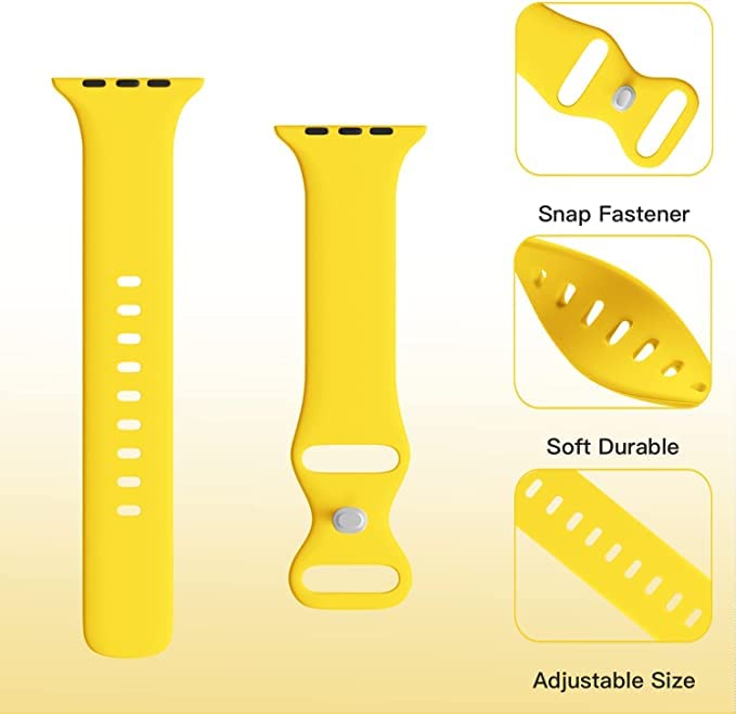 Image of MINX Smart Watch Strap Compatible for Apple Watch Band 38mm / 40mm / 41mm / 42mm / 44mm / 45mm / 49mm Series 8 /7 / 6 /5 / 4 /3 / 2 /1 SE Soft Silicone (Combo Packs)