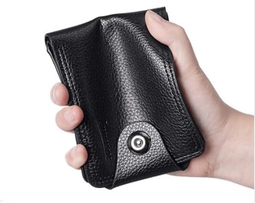VIDI Men's Large Capacity Short Wallet PU Leather Multi Slot
