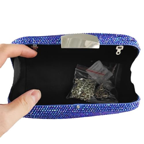 Image of Boutique De FGG Mini Rhinestone Clutch Purses for Women Formal, Luxury Crystal Clutch Evening Handbags, Party Dinner Purse