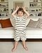 Renotemy Boy Clothes 4T 5T Littler Summer Outfits for Boys Brown Striped Polo Shirt Shorts Set Comfortable 2 Piece Outfits Boys Fashion Clothes