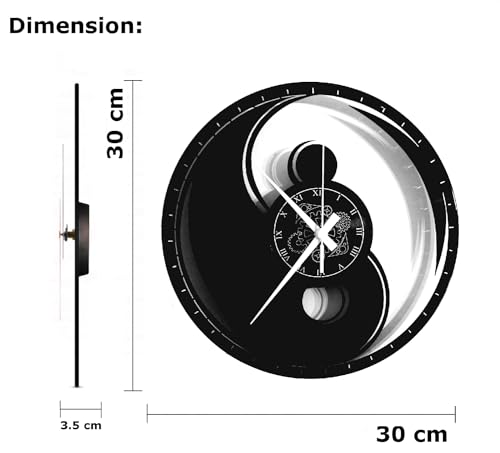 Horloge murale vinyle Bouddha pour décoration orientale - 5