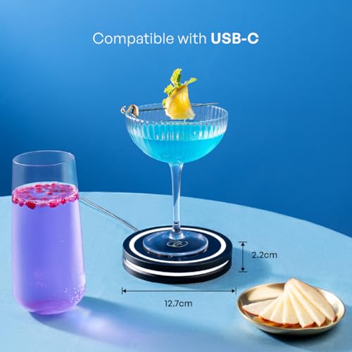 Image of Barsys Coaster 2.0 - AI Cocktail & Mocktail Maker, AI Powered & App Enabled with Unlimited Recipes, Portable, USB-Powered Drink Maker (Black)