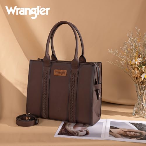 Image of Montana West x Wrangler Tote Bags Purses for Women Work Top-Handle Handbags with Strap