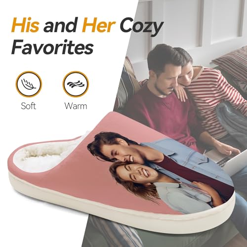 Voltexia Custom Slippers with Photo Personalized Photo House Slippers for Women Men Fluffy Customized Slippers Gifts2