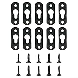Amplia aplicación: estos cierres colgantes de metal son herramientas prácticas para colgar obras de arte, decoraciones de pared, marcos de fotos, espejos y mucho más. Adecuado para estantes, armarios y carteles, aportan comodidad a tu vida diaria.