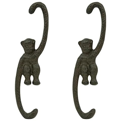 Woodside Decorative Monkey S Hooks for Hanging Cover