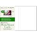Strathmore Photo Mount Cards, White Classic Embossed Border, 100 Cards & Envelopes