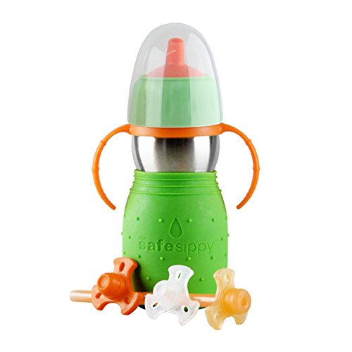 Kid Basix KB-SafeSippy2-Green - Vaso boquilla