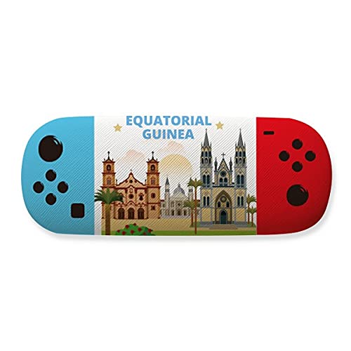 Boîte de rangement pour lunettes de jeu Castle Equatorial Guinée en bois créatif