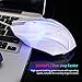 immagine 1Vvciic Retro Tastiera retroilluminata Set di Mouse USB Sospensione cablata combinata per PC Gamer, Rainbow Cool Gamer e Kit Bianco