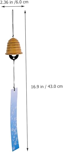 Miniatura 8 de DECHOUS 2Pcs Retro Hanging Wind Chime Pendant Wind Bell Outdoor Garden Courtyard Patio Decor with Relaxing Sound