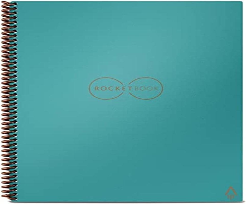 Rocketbook EVR-L-RC-CCE-FR 11 x 8.5 in. Dotted Rule Core Smart Notebook Neptune Teal