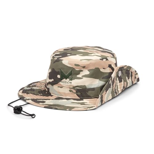 MISSION Cooling UPF Bucket Hat - Unisex Sun Hat for Hiking, Golfing & Fishing - Sweat & Water Activated Technology, Classic Camo Safari - Thumbnail 2