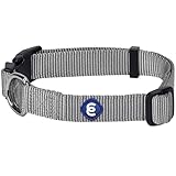 Blueberry Pet 32 Colors Classic Dog Collar, Flint Gray, X-Small, Neck 8