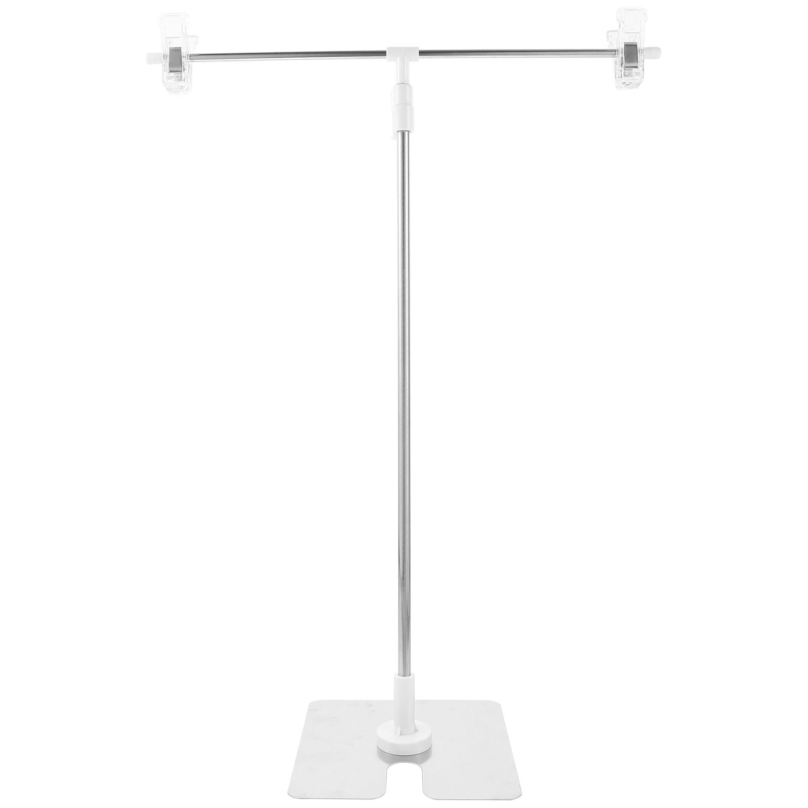 Mini Soporte de Fondo de Mesa en Forma de T, Acero Inoxidable Blanco