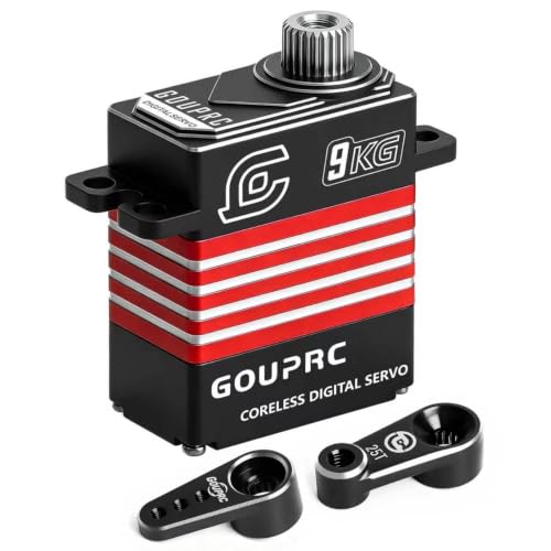 GOUP RC 9KG Coreless Metal Digital Micro Servo High Torque Metal Gear for SCX24 Trx4m 1/24 1/18 RC Crawler Upgrades Parts