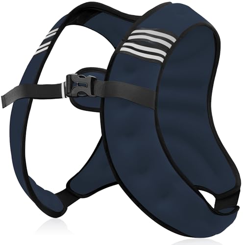 Image of NATURELUX Weighted Vest Men or Women - 5 /10 /15 /20 /25 /30lbs Weights with Reflective Stripe, Weighted Vest for Workout Equipment for Strength Training Running - Walking Weight Loss