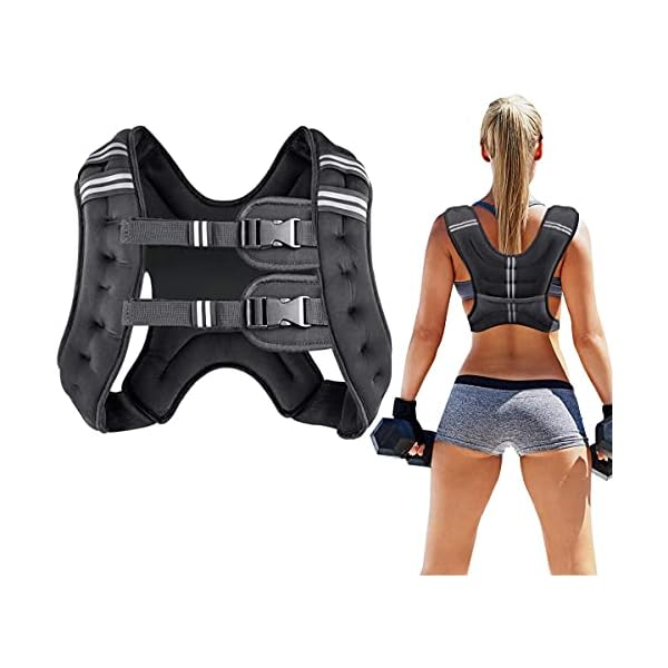 Prodigen-Running-Weight-Vest-for-Men-Women-Kids-8-12-16-20-25-30-Lbs-Weights-Included-Body-Weight-Vests-for-Training-Workout-Jogging-Cardio-WalkingElite-Adjustable-Weighted-Vest-Workout-Equipment Prodigen Running Weight Vest for Men Women Kids 30 Lbs, Body Weight Vests for Training Workout, Jogging, Cardio, Walking, Elite Adjustable Weighted Vest Workout Equipment-Black,30lbs