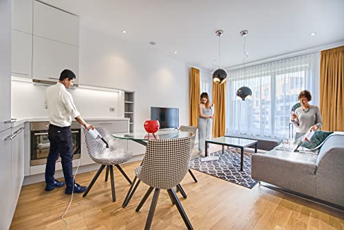 Newbealer Steam Mop & Detachable Handheld Cleaner, 250Ml 1200W Powerful Floor Steamer, 3 Adjustable Levels For Hardwood Laminates Tiles Car, 7 Multi-Purpose Accessories & 2 Washable Microfiber Pads #TOP7