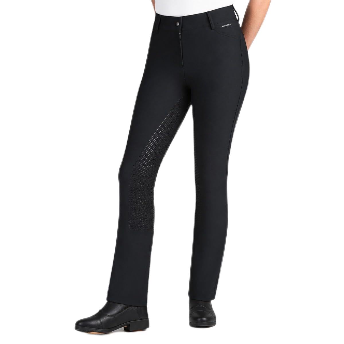 SUEDWIND FOOTWEAR Damen Reithose DryRide Jodhpur – schwarz – Gr. 34-46 | Reiterhose mit Silikon-Vollbesatz – atmungsaktiv, wasser- & winddicht – weiches Innenfutter, Gürtelschlaufe & 3 Taschen