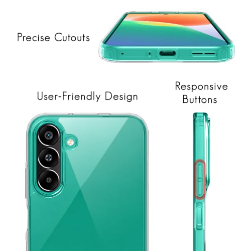 Image of TheGiftKart Ultra-Hybrid Crystal Clear Back Case Cover for Samsung Galaxy F70 Pro 5G | Shockproof Design | Camera Protection Bump | Hard Clear Cover Case for Samsung F70 Pro (PC & TPU, Transparent)