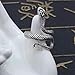 24 JOYAS Anillo Ajustable Serpiente enroscada para Hombre y Mujer Rockera, Punk,...