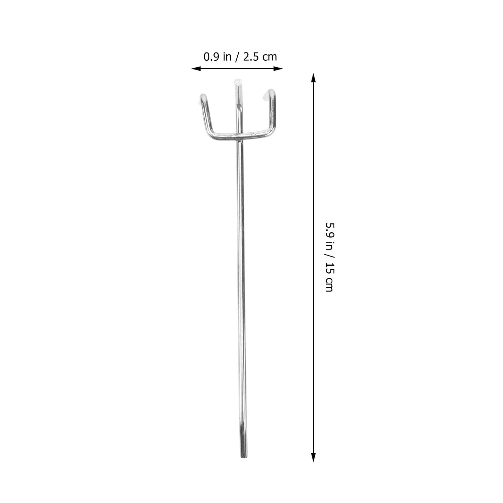 DOITOOL Ganci Per Pannelli Forati Doitool - 50 Pezzi Di Ganci in Metallo Per Organizer Supporto Versatile Per Utensili E Decorazioni (15 X 2.5 X 2.5 Cm)