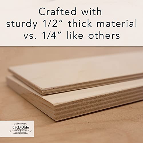 Back40Life Wooden Kids Growth Chart Ruler For Boys And Girls (No Tippy Toes - Loved Beyond Measure) (Weathered Natural) #TOP4