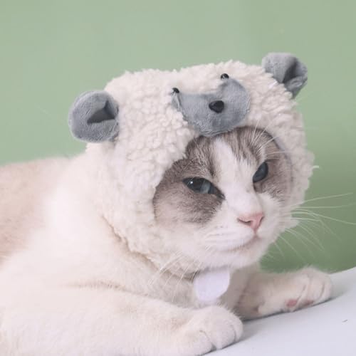 Gorro de orejas de cordero para mascotas Amosfun miniatura 6