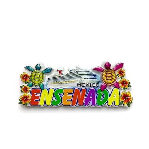 Imán decorativo 3D de resina Ensenada México miniatura 1