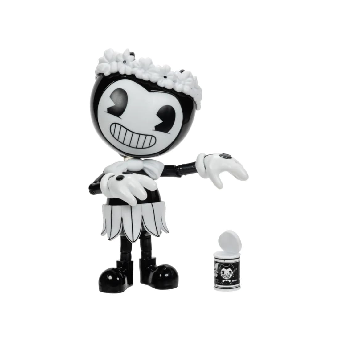 Bendy and the Ink Machine Hula Bendy 5 in / 12.7cm Action Figure with Accessories, Officially Licensed by Jakks Pacific, Includes Bacon Soup and Interactive Projector Accessory, Articulated