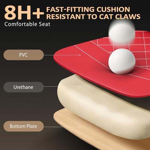 Image of GTPLAYER Gaming Chair with Footrest, Big and Tall Game Chair High Back Computer Office Chair with Lumbar Support for Adults, Ergonomic Swivel Games Chair with Cushion Gaming, Leather Red