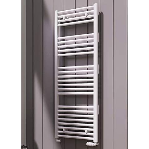 Luxury Premium White Curved Heated Towel Radiator Rail, Central Heating Ladder,Central Heating Towel Warmer (500 * 800) Cover