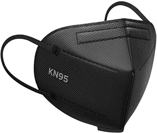 artnaturals Face Mask - 50 Pack Black Disposable Face Masks Protection W/Ear-loop, Filtered Masks From Dust, Pollen - Nose Mouth Cover Ideal for Everyday Use, Extra 5 Layers protection, Adults, Kids