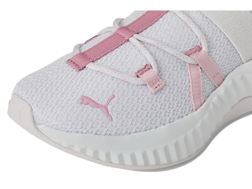 PUMA Puma Women's SOFTRIDE SERA Slip On Cross Training Shoes, Feather Gray-Poised Pink-Mauve Mist, 9