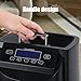 Walbest Coin Counter Machine, 500 Coins Capacity Electric Coin Sorter with LCD Screen, USD Change Counter Machine, Automatic Coin Sorter and Wrapper Machine, Coin Counting Roller Machine Blue
