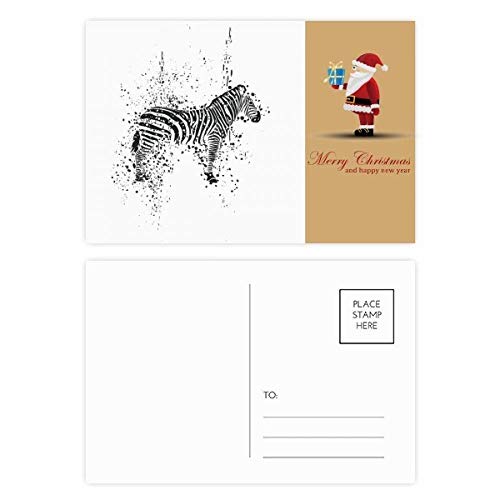 Cartes postales Pinto mexicain Noël noir et blanc minimalistes