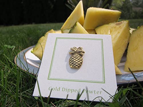 Jim Clift Design Pineapple Gold Lapel Pin - 1 Count #TOP4