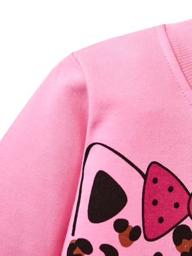 Image of Little Girls Outfits 2 Piece Toddler Long Sleeve Sweatshirt Leggings Pants Fall Winter Clothing Set 2-10 Years