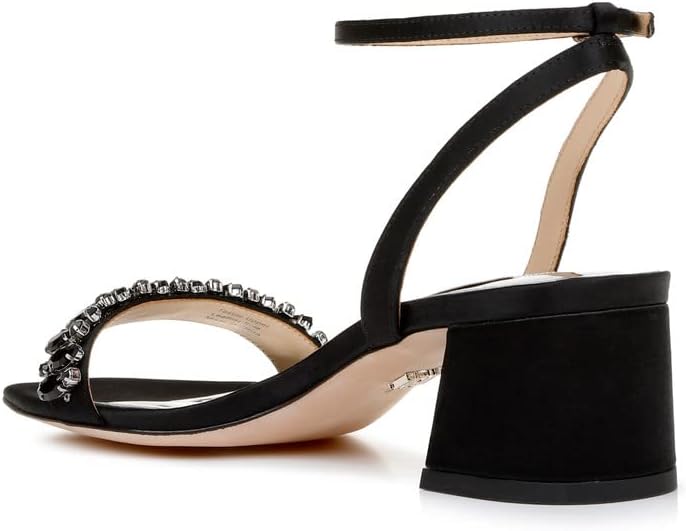 Badgley Mischka womens Harlow Heeled Sandal, Platino (Gold), 11 US