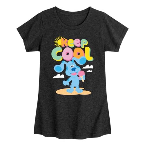 Blue's Clues & You! Hybrid Apparel Keep Cool - Eat Ice Cream - Toddler & Youth Girls Short Sleeve Graphic T-Shirt