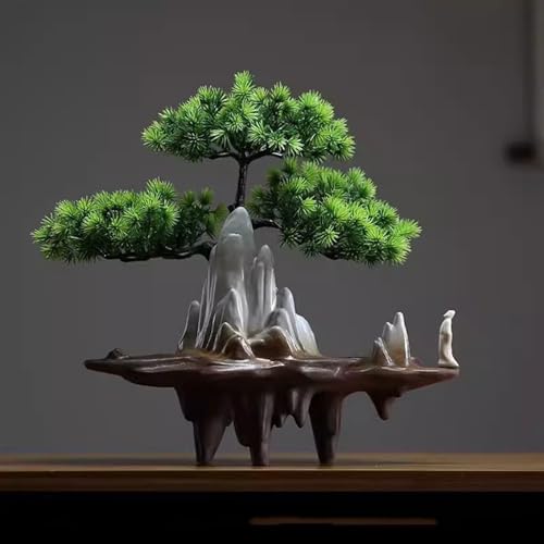 Artificielle bonsaï pin simulation verdure ornements bureau intérieur