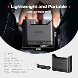 SMALLRIG Ładowarka akumulatorów LP-E6P LP-E6NH LP-E6N LP-E6 do Canon, 2-godzinna ładowarka z dwoma gniazdami i portem USB-C 22,5 W, w pełni kompatybilna z aparatami EOS R5 II, R6 II R5, R6, R7-5490